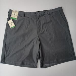 Chaps Golf Shorts Men's 44 Gray Slim Fit 9" Inseam Stretch Comfort Waistband